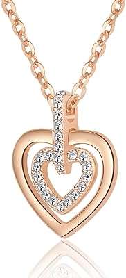 Collier en cristal autrichien plaqué or rose "you are always in