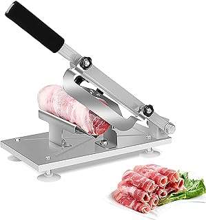 Trancheuse à viande congelée manuelle en acier inoxydable trancheuse rouleau de bœuf et d'agneau. En quête de produits de qualité à des prix abordables ? DIAYTAR COTE D'IVOIRE  est là pour vous servir. Parcourez notre boutique en ligne et découvrez notre assortiment exhaustif d'articles discount, couvrant tous les univers, de la maison à l'électroménager, en passant par l'informatique, la mode et les gadgets. Vivez une expérience de shopping unique en profitant de tarifs exceptionnels et faites de bonnes affaires en ligne.