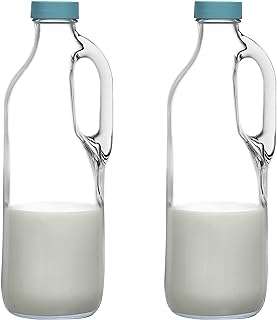 Pichet en verre transparent de 47 oz avec poignée et couvercles. À la recherche de bonnes affaires ? DIAYTAR COTE D'IVOIRE  est là pour vous aider ! Découvrez notre boutique en ligne remplie de produits discount, des dernières tendances en mode aux gadgets les plus recherchés. Ne manquez pas nos prix imbattables !