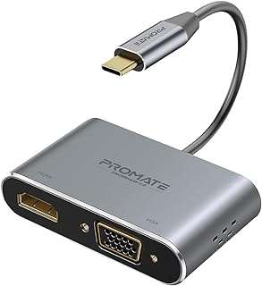 Adaptateur promate usb c vers vga et hdmi convertisseur adaptateur hdmi haute définition en aluminium. Besoin de produits à petit prix ? DIAYTAR COTE D'IVOIRE  vous propose une large sélection d'articles discount, allant de la maison à l'électroménager en passant par l'informatique, la mode et les gadgets. Faites des économies en faisant vos achats chez nous !