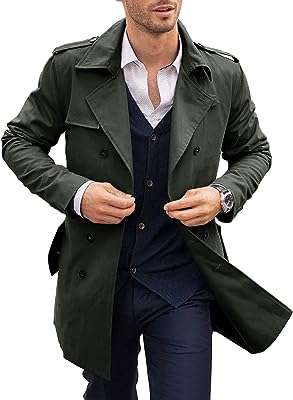 Manteau long classique à double boutonnage pour homme manteau d'affaires d'hiver et chaud. DIAYTAR COTE D'IVOIRE  est la solution idéale pour les amateurs de bonnes affaires. Notre boutique en ligne propose une gamme complète de produits discount, allant des articles pour la maison à l'informatique, en passant par l'électroménager et la mode. Faites des économies sur vos achats tout en bénéficiant de produits de qualité chez DIAYTAR COTE D'IVOIRE .