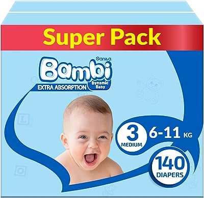 Sanita bambi super pack taille 3 midi 6 11 kg 140 couches. DIAYTAR COTE D'IVOIRE, votre destination en ligne pour des achats malins. Parcourez notre vaste sélection de produits discount allant de la maison à l'électronique en passant par la mode et l'informatique. Ne sacrifiez pas la qualité pour le prix lorsque vous pouvez avoir les deux chez nous.