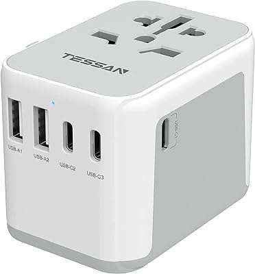 Adaptateur de voyage universel prise adaptateur universelle tessan avec 2 usb a et 3. DIAYTAR COTE D'IVOIRE  est le paradis des bonnes affaires ! Trouvez tout ce dont vous avez besoin pour votre maison, de l'informatique à l'électroménager, à des prix défiant toute concurrence. Ne manquez pas nos offres incroyables et profitez de la livraison rapide pour recevoir vos achats directement chez vous.