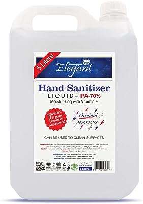 Désinfectant liquide pour les mains rechargeable 5 l 70 %. Vous cherchez des produits discount de qualité ? Ne cherchez plus, DIAYTAR COTE D'IVOIRE  est là pour vous. Notre boutique en ligne généraliste propose une large gamme d'articles allant de la maison à l'informatique en passant par l'électroménager et la mode. Faites des économies sans compromettre la qualité grâce à notre sélection minutieusement choisie de produits à prix réduits. Profitez des avantages du shopping en ligne avec DIAYTAR COTE D'IVOIRE .