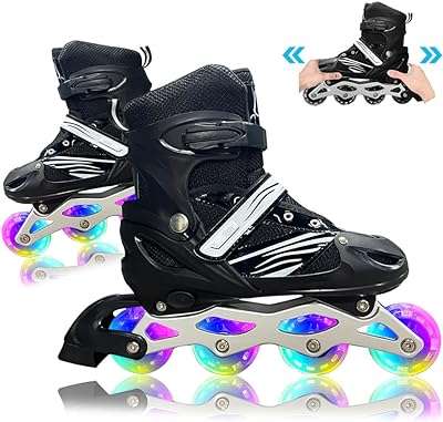 Patins à roues alignées entièrement éclairés enfants adultes taille réglable lames. Trouvez tout ce dont vous avez besoin à prix mini chez DIAYTAR COTE D'IVOIRE . Parcourez notre vaste assortiment de produits discount, des dernières tendances de la mode aux gadgets technologiques les plus recherchés. Faites des économies sans compromettre la qualité avec DIAYTAR COTE D'IVOIRE .