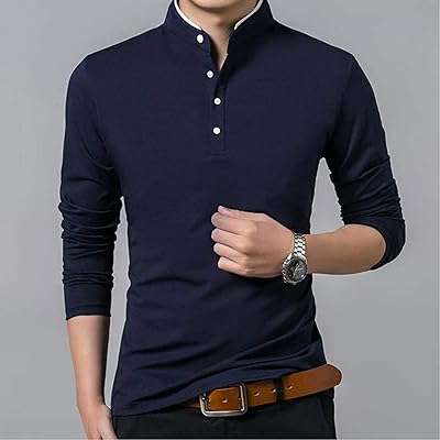 T shirt à manches longues en coton pour homme couleur unie col. Ne cherchez plus ailleurs, DIAYTAR COTE D'IVOIRE  vous offre le meilleur choix de produits discount en ligne. Avec notre assortiment varié et nos prix compétitifs, vous trouverez tout ce dont vous avez besoin pour la maison, l'électronique, l'informatique et la mode. Faites des économies tout en faisant des achats intelligents.