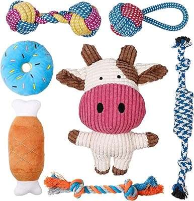 Ensemble cadeau pour chiot et chat 7 pièces jouets pour petit. Découvrez DIAYTAR COTE D'IVOIRE, votre destination en ligne pour des produits discount de qualité. Avec une vaste sélection d'articles pour la maison, l'électroménager, l'informatique et la mode, nous vous offrons la possibilité de réaliser des économies considérables tout en vous faisant plaisir.