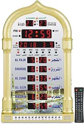 Crony 4008pro horloge azan al harameen islamique murale mosquée heure de prière. DIAYTAR COTE D'IVOIRE réinvente vos achats en ligne en vous proposant une gamme incroyablement diverse de produits à prix réduits. Parcourez notre boutique en ligne et découvrez des articles discount pour la maison, l'électroménager, l'informatique, la mode et les gadgets, tout en réalisant d'importantes économies. Offrez-vous le meilleur sans vous ruiner grâce à notre sélection soigneusement choisie pour satisfaire tous vos besoins.