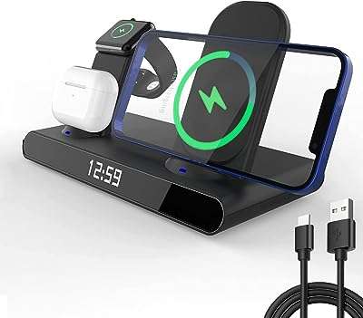 Support de chargeur sans fil excel 5 en 1 avec station de charge rapide 20 w pour iphone. Ne payez pas le prix fort, optez pour DIAYTAR COTE D'IVOIRE  et économisez sur tous vos achats ! Notre boutique en ligne vous propose une large gamme de produits discount pour équiper votre maison, des meubles élégants aux derniers gadgets électroniques. Bénéficiez de réductions imbattables sur les appareils informatiques de pointe et restez tendance avec nos vêtements et accessoires à petits prix. Profitez d'une expérience d'achat sans stress avec une livraison rapide et un service client exceptionnel !