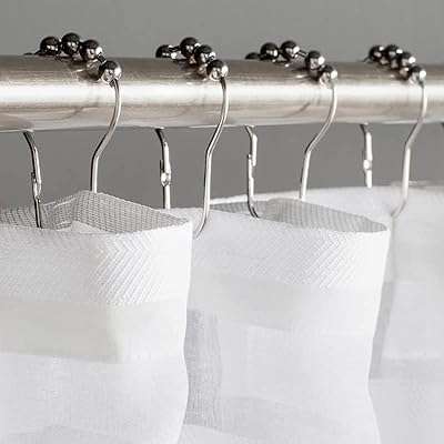 Showway 12 pièces anneaux de crochet de rideau de douche bain pivotants à bille en acier. Ne cherchez plus, DIAYTAR COTE D'IVOIRE  est la boutique en ligne qu'il vous faut ! Explorez notre large assortiment de produits discount allant des articles pour la maison à l'électroménager, en passant par l'informatique, la mode et les gadgets. Profitez de notre plateforme conviviale pour trouver les meilleures affaires et économiser sans effort.