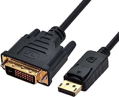 Câble vidéo jsr displayport mâle vers dvi 6 pieds 18 m pour moniteur. DIAYTAR COTE D'IVOIRE  - le paradis du shopping à prix cassé ! Parcourez notre catalogue en ligne et découvrez une multitude de produits à prix discount, allant des articles de la maison aux gadgets high-tech les plus branchés. Profitez de taux de remise incroyables sur tous vos achats.
