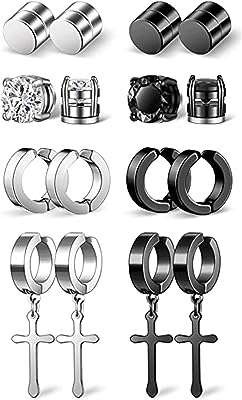 8 paires de boucles d'oreilles à tige magnétiques pour hommes sans piercing en acier. DIAYTAR COTE D'IVOIRE  - votre guichet unique en ligne pour des produits discount irrésistibles. Parcourez notre large éventail de gadgets innovants, d'équipements ménagers pratiques et de vêtements tendance à prix cassés. Ne manquez pas cette opportunité de faire de bonnes affaires et de réaliser des économies considérables.