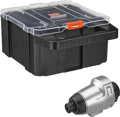 Accessoire de pilote de couple matrix black + decker avec étui de rangement. Faites des économies sur tous vos achats chez DIAYTAR COTE D'IVOIRE . Notre boutique en ligne vous propose un large choix de produits discount, allant des indispensables pour la maison aux articles high-tech et aux accessoires de mode. Ne manquez pas nos offres exceptionnelles pour acheter intelligemment et à petits prix !