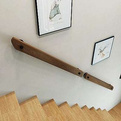 Rampe d'escalier murale en bois antidérapante pour escaliers villa loft avec ensemble. Trouvez tout ce dont vous avez besoin à des prix imbattables chez DIAYTAR COTE D'IVOIRE  - une boutique en ligne généraliste qui vous propose des produits discount pour la maison, l'électroménager, l'informatique et plus encore.