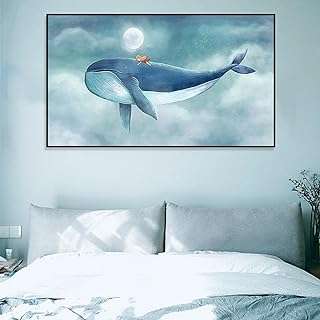 Chambre d'enfant chambre baleine volante petite fille dans le ciel affiches de décoration sur toile. DIAYTAR COTE D'IVOIRE  - Votre source incontournable de produits discount pour la maison, l'électroménager, l'informatique, la mode et les gadgets. Nous sommes fiers de vous offrir une sélection variée à des prix exceptionnels. Parcourez notre boutique en ligne dès maintenant et trouvez les meilleures affaires!