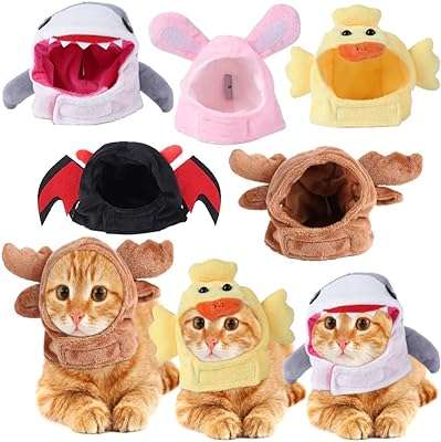 5 pièces chapeaux de chat drôles costumes pour chats petits chiens fête chaton avec oreilles. DIAYTAR COTE D'IVOIRE, votre boutique en ligne préférée pour dénicher des produits à prix discount. Rendez-vous sur notre site pour trouver toutes les bonnes affaires de la maison à l'électroménager en passant par les gadgets high-tech. Ne sacrifiez pas la qualité pour économiser, optez pour DIAYTAR COTE D'IVOIRE  !