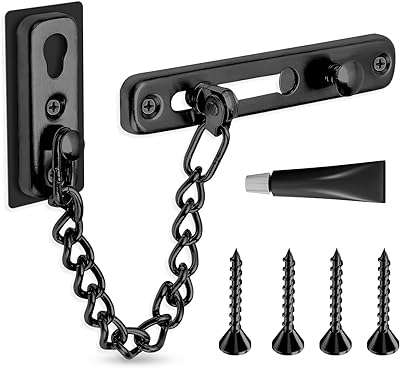 Serrure de chaîne de porte en acier inoxydable avec 4 vis serrure de sécurité pour intérieure. À la recherche de bons plans ? Rendez-vous sur DIAYTAR COTE D'IVOIRE, votre partenaire en ligne pour des produits discount de qualité. Parcourez notre large éventail de produits, allant de l'électroménager de pointe à la mode tendance, et profitez d'économies incroyables tout en apportant une touche de style à votre vie quotidienne.