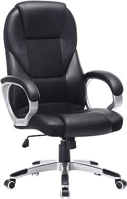 Chaise de bureau de direction songmics à dossier haut robuste et stable réglable en hauteur. DIAYTAR COTE D'IVOIRE  - votre guichet unique en ligne pour des produits discount irrésistibles. Parcourez notre large éventail de gadgets innovants, d'équipements ménagers pratiques et de vêtements tendance à prix cassés. Ne manquez pas cette opportunité de faire de bonnes affaires et de réaliser des économies considérables.
