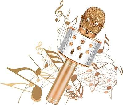 Microphone de karaoké portable sans fil bluetooth haut parleur pour enfants et adultes. Préparez-vous à économiser gros avec DIAYTAR COTE D'IVOIRE  ! Notre boutique en ligne généraliste propose une large sélection de produits discount, des indispensables de la maison aux appareils électroménagers dernier cri, en passant par l'informatique et les articles de mode tendance. Ne manquez pas nos offres exceptionnelles !