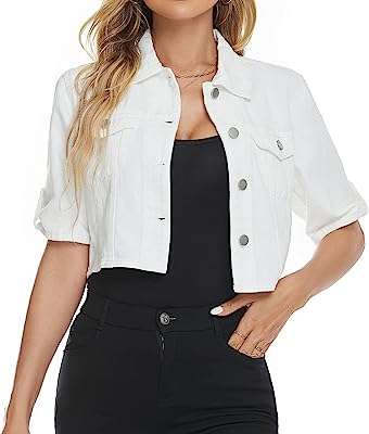 Veste courte en jean pour femme manches 3 4 légère classique décontractée. En quête de produits de qualité à des prix abordables ? DIAYTAR COTE D'IVOIRE  est là pour vous servir. Parcourez notre boutique en ligne et découvrez notre assortiment exhaustif d'articles discount, couvrant tous les univers, de la maison à l'électroménager, en passant par l'informatique, la mode et les gadgets. Vivez une expérience de shopping unique en profitant de tarifs exceptionnels et faites de bonnes affaires en ligne.