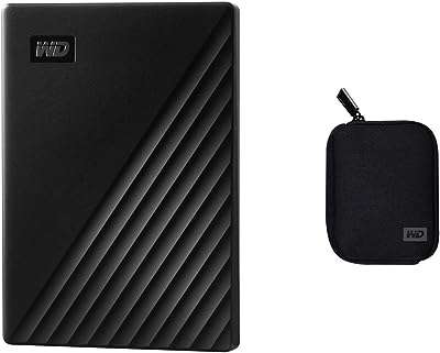 Disque dur externe portable wd my passport 4 to noir -