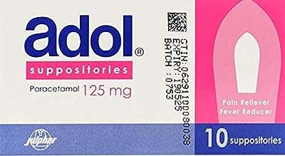 Adol supositors 125 mg. À la recherche de produits discount de qualité ? Faites confiance à DIAYTAR COTE D'IVOIRE  ! Notre plateforme en ligne regorge d'articles pour la maison, l'électroménager, l'informatique, la mode et les gadgets, tous proposés à des prix compétitifs. Explorez notre catalogue dès maintenant et bénéficiez de remises exceptionnelles sur une large gamme de produits.