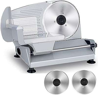 Trancheuse à viande électrique 200 w avec 2 lames amovibles en acier inoxydable de 19. DIAYTAR COTE D'IVOIRE  - votre destination pour des produits de qualité à prix réduits. Parcourez notre boutique en ligne pour trouver des offres exceptionnelles sur des articles de maison, d'électroménager, de mode et de gadgets, et économisez tout en enchérissant votre style de vie.