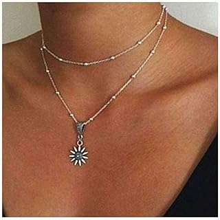 Collier multicouche avec d'élégantes perles de tournesol en argent pour femme. Vous cherchez des offres discount sur une large gamme de produits ? DIAYTAR COTE D'IVOIRE  est la réponse à vos besoins. Parcourez notre boutique en ligne et découvrez des articles de qualité à des prix défiant toute concurrence, que ce soit pour équiper votre maison, vous plonger dans l'univers de la mode ou trouver des gadgets tendance. Faites confiance à DIAYTAR COTE D'IVOIRE  pour des achats malins et économiques.