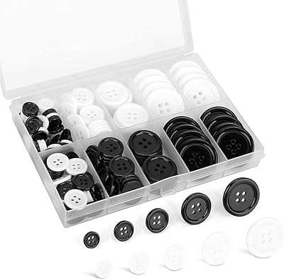 160 boutons de couture mixtes artisanaux ronds noirs avec 4 trous en résine. DIAYTAR COTE D'IVOIRE  vous offre une expérience d'achat en ligne unique en proposant une multitude de produits discount dans différents domaines. Faites-vous plaisir sans vous ruiner en choisissant parmi notre sélection de produits pour la maison, l'électroménager, l'informatique, la mode et bien plus encore.