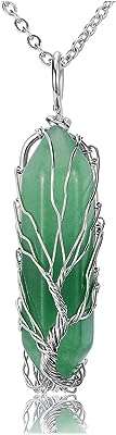 Collier en pierre de cristal naturel arbre de vie enveloppé d'argent. Bienvenue chez DIAYTAR COTE D'IVOIRE, votre destination en ligne pour des produits discount à prix imbattables ! Que vous ayez besoin d'électroménager, d'articles pour la maison, de gadgets high-tech, de vêtements à la mode ou d'accessoires informatiques, nous avons tout ce qu'il vous faut. Faites des économies tout en profitant de la meilleure qualité grâce à notre large gamme de produits.