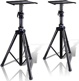 Kit de support pour haut parleurs double pour moniteur de studio pyle avec paire de trépieds robustes et hauteur. DIAYTAR COTE D'IVOIRE  - La boutique en ligne qui rend le shopping abordable! Découvrez notre sélection de produits discount, comprenant des équipements informatiques, des appareils électroménagers, des vêtements tendance et bien plus encore, tous à des prix défiant toute concurrence.