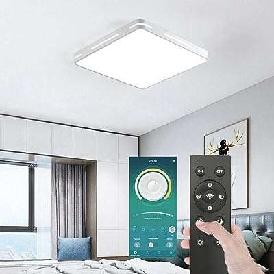Plafonnier led intelligent anti poussière télécommandé avec télécommande ou via app bt. DIAYTAR COTE D'IVOIRE  est votre destination en ligne pour trouver une vaste sélection de produits à prix réduits. Que vous recherchiez des articles pour la maison, des appareils électroménagers de qualité, du matériel informatique ou même des accessoires de mode tendance, vous êtes sûr de trouver les meilleures affaires chez nous !