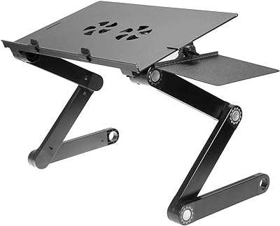 Bureau d'ordinateur ventilé et support pour ordinateur portable table multifonctionnelle. À la recherche de bons plans pour équiper votre maison à moindre coût ? DIAYTAR COTE D'IVOIRE  est là pour vous ! Découvrez notre sélection de produits discount pour la maison, de l'électroménager à la décoration, et profitez de prix imbattables tout au long de l'année.