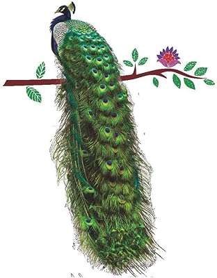Stickers muraux de branche de fleur de paon 3d autocollants d'animaux vifs décoration. Profitez de bonnes affaires toute l'année avec DIAYTAR COTE D'IVOIRE  ! Que vous recherchiez des articles pour la maison, des équipements informatiques abordables ou des essentiels de la mode, notre boutique en ligne vous propose un vaste choix de produits discount pour répondre à tous vos besoins.