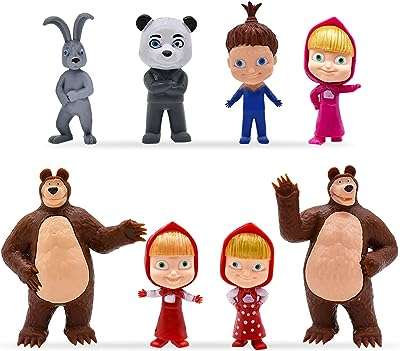 Figurines de gâteau masha 8 pièces figurines simeron et l'ours. DIAYTAR COTE D'IVOIRE  - votre source incontournable de produits discount en ligne. Avec notre sélection diversifiée allant de la maison à l'électroménager, de l'informatique à la mode, profitez de tarifs défiant toute concurrence. Faites des économies intelligentes et commandez dès maintenant !