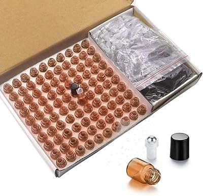 Paquet de 100 flacons roulants en verre ambré 1 ml  . Faites des économies sur tous vos achats avec DIAYTAR COTE D'IVOIRE, la boutique en ligne qui propose une large gamme de produits discount. Que vous recherchiez des articles pour la maison, des appareils électroniques à la pointe de la technologie, des vêtements tendance ou des gadgets innovants, vous trouverez tout cela à des prix compétitifs chez DIAYTAR COTE D'IVOIRE . N'attendez plus pour bénéficier de nos offres imbattables et profitez d'une expérience d'achat en ligne optimale.