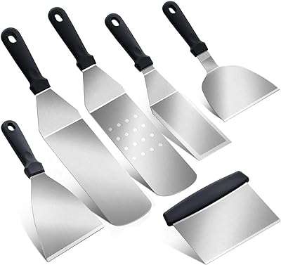 Ensemble d'outils de gril 6 pièces spatule et grattoir pour barbecue. DIAYTAR COTE D'IVOIRE, votre partenaire pour des achats électroniques à prix discount. Découvrez notre large choix d'appareils high-tech, des smartphones aux téléviseurs en passant par les enceintes et les caméras. Profitez de nos offres imbattables pour vous équiper des dernières innovations technologiques sans vous ruiner.