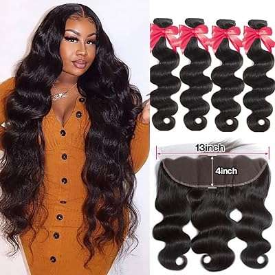 Lots de 4 extensions de cheveux brésiliens vierges ondulés avec dentelle frontale. Faites des économies substantielles sur DIAYTAR COTE D'IVOIRE ! Parcourez notre catalogue en ligne et découvrez une gamme complète de produits de la maison à l'électroménager, de l'informatique à la mode en passant par les gadgets, tous proposés à des prix discount exceptionnels.