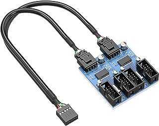 Hub usb 9 broches pour carte mère mâle 1 à 4. Faites de bonnes affaires dès aujourd'hui avec DIAYTAR COTE D'IVOIRE  ! Parcourez notre boutique en ligne généraliste où vous trouverez une large gamme de produits discount, des articles pour la maison à l'électroménager, en passant par l'informatique et la mode. Profitez de nos prix compétitifs et offrez-vous des produits de qualité à moindre coût.