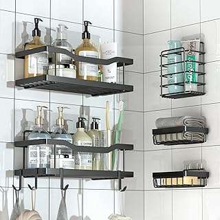 Organisateur de salle de bain adhésif 5 pièces sans perçage grande. DIAYTAR COTE D'IVOIRE, votre destination shopping idéale pour des produits discount de qualité. Explorez notre catalogue en ligne et trouvez tout ce dont vous avez besoin pour votre maison, de l'électroménager à la mode en passant par les gadgets innovants. Grâce à nos prix avantageux, économisez sans compromis sur la satisfaction de vos achats.