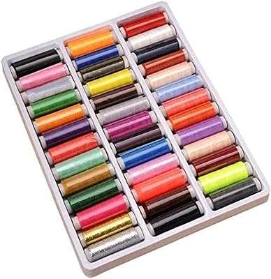 Machine à coudre la main en polyester pur 39 couleurs mélangées 200 mètres par bobine. Découvrez DIAYTAR COTE D'IVOIRE, votre boutique en ligne discount préférée pour des achats malins. Trouvez tout ce dont vous avez besoin, de la maison à l'électroménager, de l'informatique à la mode, et profitez de prix imbattables sur notre gamme de produits variée et de qualité.