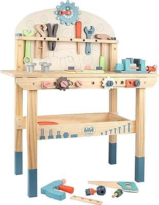 Ensemble d'outils de jouets ensemble de banc à outils en bois pour enfants. Parcourez DIAYTAR COTE D'IVOIRE, votre plateforme en ligne incontournable pour l'achat de produits discount. Que vous recherchiez des articles pour votre maison, des outils électroniques ou des accessoires de mode, nous avons tout ce qu'il vous faut à des prix incroyables, sans compromettre la qualité.