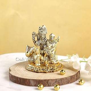Statue de collection de l'idole de la famille shiva de l'inde murti shiv parvati. DIAYTAR COTE D'IVOIRE  is revolutionizing the way you shop online by offering a wide selection of discounted products under one virtual roof. From top-notch household appliances to high-tech electronics, trendy fashion items, and innovative gadgets, our store ensures you find the best deals on quality products for every aspect of your life.