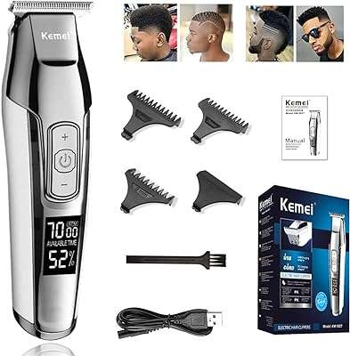 Tondeuse à cheveux électrique professionnelle pour tête chauve avec écran. Découvrez DIAYTAR COTE D'IVOIRE  - votre guichet unique pour des achats discount en ligne. Que vous recherchiez des produits électroménagers, des gadgets high-tech ou des vêtements tendance, notre boutique généraliste propose une large gamme d'articles à prix réduits pour tous les budgets. Ne manquez pas les bonnes affaires chez DIAYTAR COTE D'IVOIRE  !