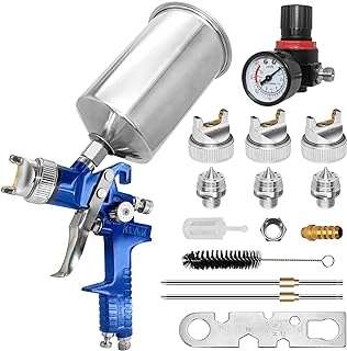 Kit de pistolet de pulvérisation nevevo hvlp : aérographe avec buses de 14. Avec DIAYTAR COTE D'IVOIRE, vous pouvez profiter de produits discount de qualité supérieure sans compromettre votre budget. Notre boutique en ligne propose une vaste sélection d'articles, allant des essentiels pour la maison aux gadgets dernier cri, tous proposés à des prix compétitifs pour vous offrir un véritable rapport qualité-prix.