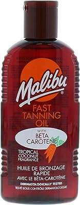 Huile de bronzage rapide imperméable malibu sun avec parfum bêta carotène et noix. Simplifiez votre recherche de produits discount avec DIAYTAR COTE D'IVOIRE, votre boutique en ligne ultime. Parcourez notre catalogue complet qui regroupe des articles pour chaque besoin, de la maison à l'électroménager, en passant par l'informatique, la mode et les gadgets. Profitez de nos tarifs compétitifs et achetez intelligemment avec DIAYTAR COTE D'IVOIRE .