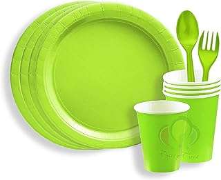 Party time ensemble de vaisselle de 24 pièces comprenant des assiettes en papier. DIAYTAR COTE D'IVOIRE  - Votre fournisseur en ligne pour des produits de qualité à des prix discount. Explorez notre boutique en ligne pour trouver des offres incroyables sur des articles allant des accessoires de mode aux appareils électroniques, en passant par les produits de jardinage et les jouets pour enfants.