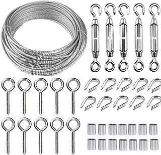 Ensemble de crépines de fil de tension avec câble en acier inoxydable 304. Faites des économies sur tous vos achats en ligne avec DIAYTAR COTE D'IVOIRE, la référence en termes de boutique en ligne discount. Parcourez notre large gamme de produits allant de la maison à l'électroménager, de l'informatique à la mode et des gadgets, et trouvez tout ce dont vous avez besoin à des prix incroyables. Profitez de nos offres exclusives et commandez dès maintenant pour une livraison rapide à votre porte.
