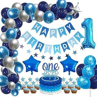 Décorations de décoration de fête de 1er anniversaire pour garçons bannière joyeux anniversaire gâteau en aluminium. Faites de bonnes affaires dès aujourd'hui avec DIAYTAR COTE D'IVOIRE  ! Parcourez notre boutique en ligne généraliste où vous trouverez une large gamme de produits discount, des articles pour la maison à l'électroménager, en passant par l'informatique et la mode. Profitez de nos prix compétitifs et offrez-vous des produits de qualité à moindre coût.