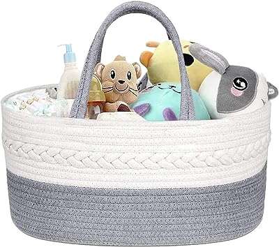 Panier de rangement portable en toile de coton pour couches pour bébé avec panier. Devenez le roi des gadgets sans vous ruiner sur DIAYTAR COTE D'IVOIRE . Avec notre collection de produits originaux et abordables, vous aurez toujours le cadeau parfait à portée de main. Parcourez notre boutique en ligne pour découvrir des gadgets étonnants qui feront plaisir à coup sûr.